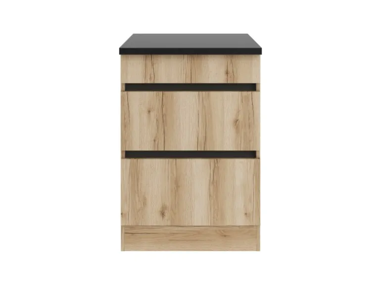 Optifit Küchen-Unterschrank f. Kochfeld 60x88x60cm Kaya290 WildEiche Nachbildung