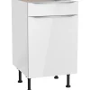 Optifit Küchen-Unterschrank Arvid986 50 cm x 87 cm x 58,4 cm Weiß