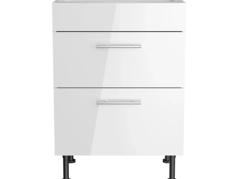 Optifit Küchen-Unterschrank für Kochfeld Rurik986 60 cm x 87 cm x 58,4 cm Weiß