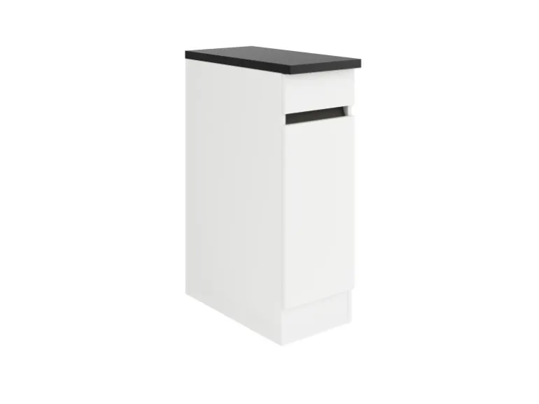 Optifit Küchen-Unterschrank 30 x 88 x 60 cm Luca932 Weiß Anthrazit