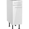 Optifit Küchen-Unterschrank Rurik986 30 cm x 87 cm x 58,4 cm Weiß