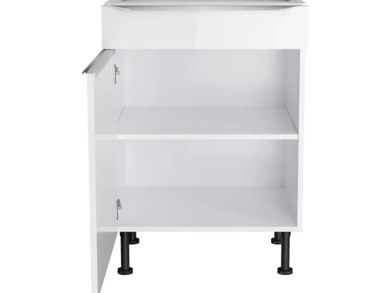 Optifit Küchen-Unterschrank Arvid986 60 cm x 87 cm x 58,4 cm Weiß