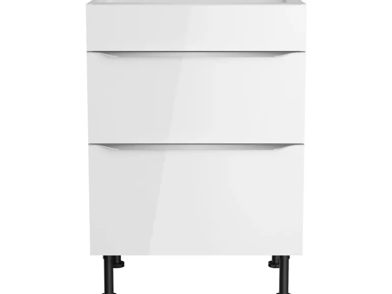 Optifit Küchen-Unterschrank für Kochfeld Arvid986 60 cm x 87 cm x 58,4 cm Weiß