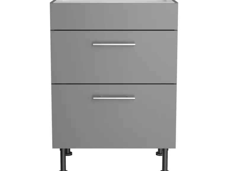 Optifit Küchen-Unterschrank für Kochfeld Mats825 60cm x 87cm x 58,4cm Basaltgrau