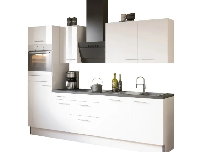 Optifit Küchenzeile Optikoncept Rurik 270 cm Weiß