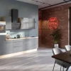 Optifit Küchenzeile Optikoncept Linus ohne E-Geräte 270 cm Anthrazit-Wildeiche