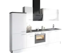 Optifit Küchenzeile Optikoncept Rurik ohne E-Geräte 270 cm Weiß