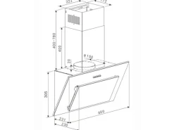 Optifit Küchenzeile Optikoncept Ingvar 210 cm Anthrazit