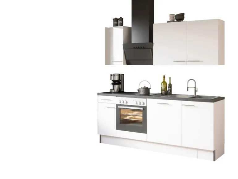 Optifit Küchenzeile Optikoncept Rurik 270 cm Weiß
