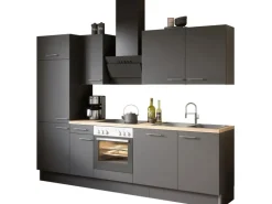 Optifit Küchenzeile Optikoncept Ingvar ohne E-Geräte 270 cm Anthrazit