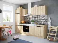 Optifit Küchenzeile OPTIkombi Kaya290 ohne E-Geräte 270 cm Breite Wildeiche NB