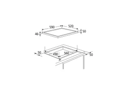 Optifit Küchenzeile Optikoncept Arvid 270 cm Weiß