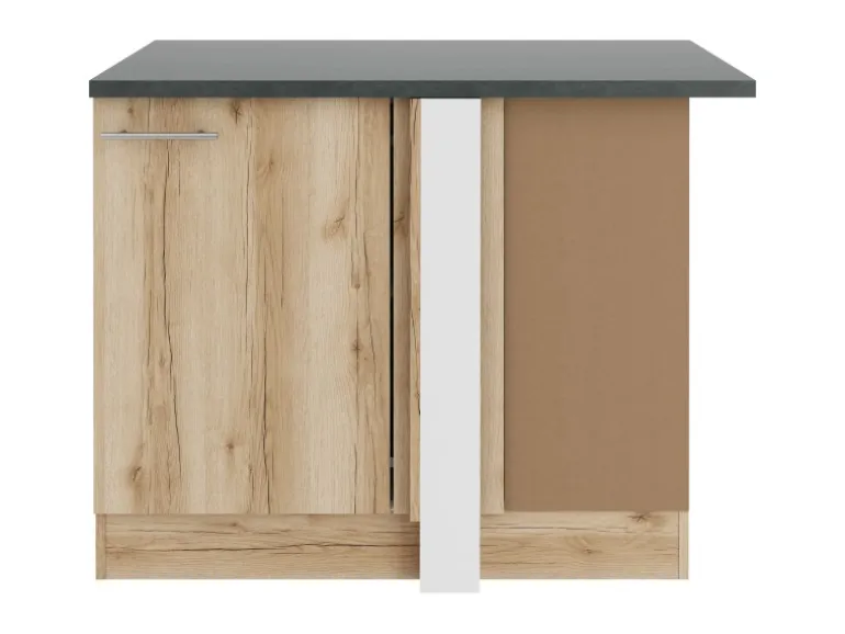 OPTIFIT Livorno290 Küchen-Eck-Unterschrank 110 cm Wildeiche Nachbildung