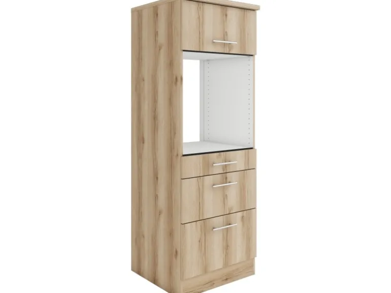 OPTIFIT Livorno290 Küchen-Geräteumbauschrank 60 cm Wildeiche Nachbildung