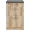 OPTIFIT Livorno290 Küchen-Unterschrank 50 cm Wildeiche Nachbildung