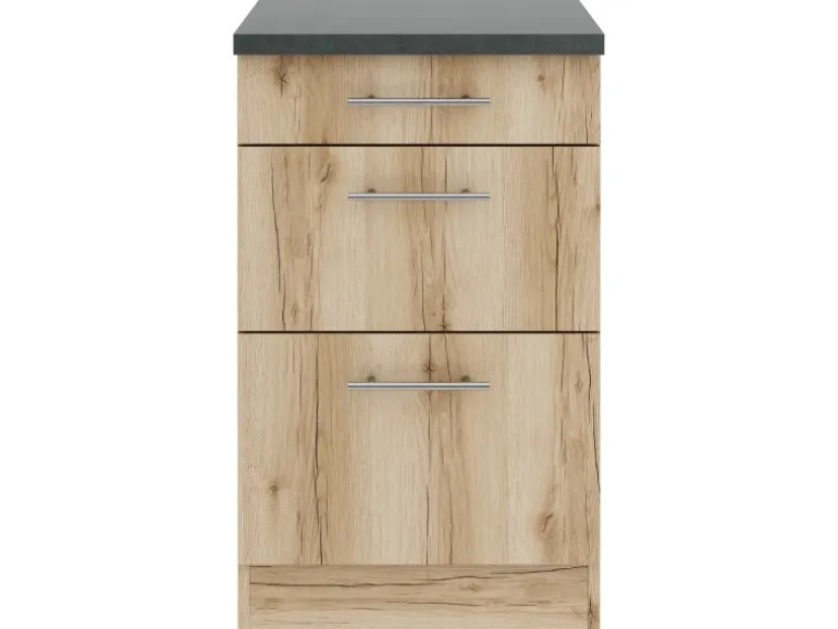 OPTIFIT Livorno290 Küchen-Unterschrank 50 cm Wildeiche Nachbildung