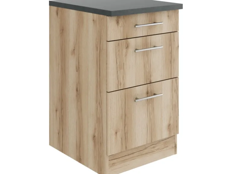 OPTIFIT Livorno290 Küchen-Unterschrank 50 cm Wildeiche Nachbildung