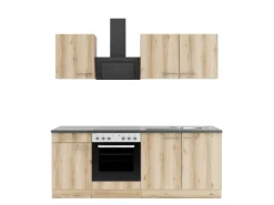 OPTIFIT Livorno290 Küchenzeile 210 cm Wildeiche Nachbildung