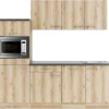 OPTIFIT Livorno290 Küchenzeile 210 cm Wildeiche Nachbildung
