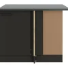 OPTIFIT Madrid420 Küchen-Eck-Unterschrank 110 cm Anthrazit Matt
