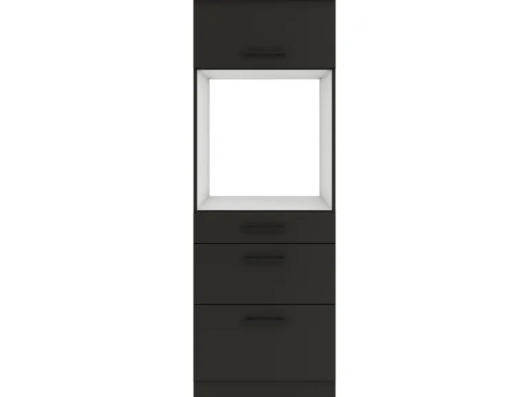 OPTIFIT Madrid420 Küchen-Geräteumbauschrank 60 cm Anthrazit Matt