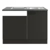OPTIFIT Madrid420 Küchen-Spülenschrank-Set Anthrazit Matt