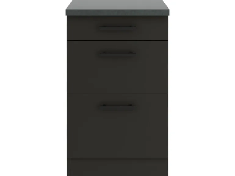 OPTIFIT Madrid420 Küchen-Unterschrank 50 cm Anthrazit Matt