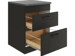 OPTIFIT Madrid420 Küchen-Unterschrank 60 cm Anthrazit Matt