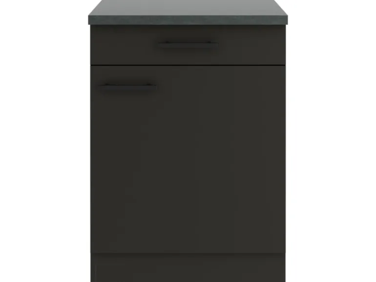 OPTIFIT Madrid420 Küchen-Unterschrank 60 cm Anthrazit Matt