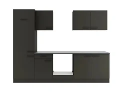 OPTIFIT Madrid420 Küchenzeile 270 cm ohne E-Geräte Anthrazit