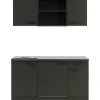 OPTIFIT Madrid420 Miniküche 150 cm Anthrazit
