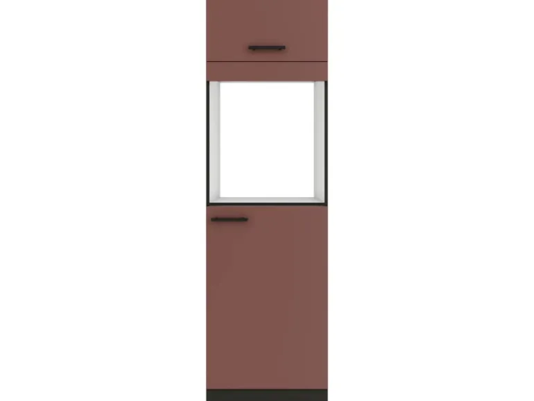 OPTIFIT Nizza407 Küchen-Geräteumbauschrank 60 cm Rostrot