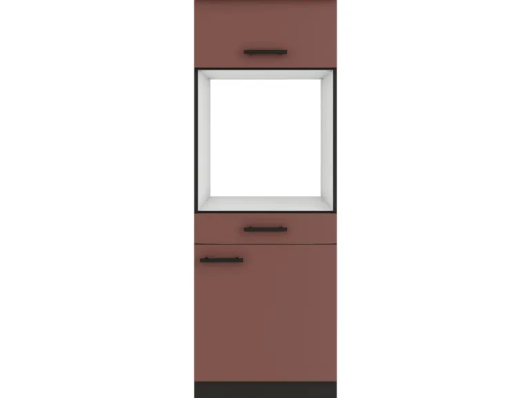 OPTIFIT Nizza407 Küchen-Geräteumbauschrank 60 cm Rostrot