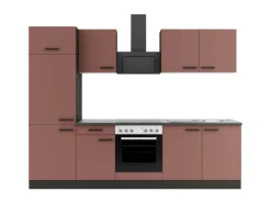 OPTIFIT Nizza407 Küchenzeile 270 cm ohne E-Geräte Rostrot