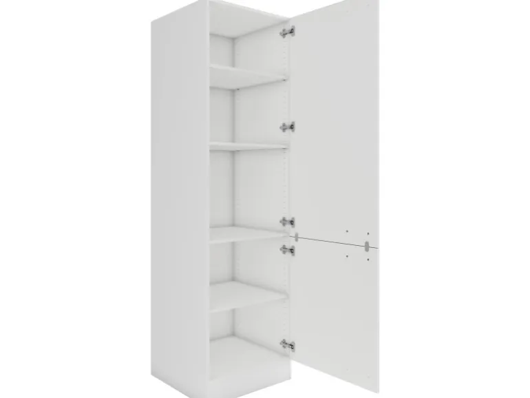 OPTIFIT Oslo214 Küchen-Apothekerschrank 60 cm Feinstruktur Weiß