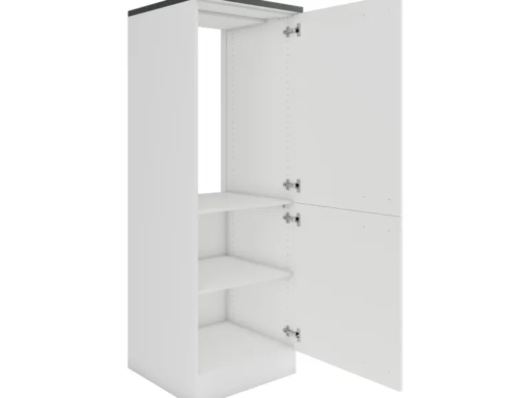 OPTIFIT Oslo214 Küchen-Geräteumbauschrank 60 cm Feinstruktur Weiß