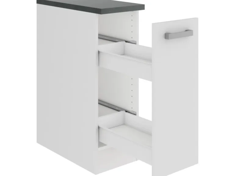 OPTIFIT Oslo214 Küchen-Unterschrank 30 cm Feinstruktur Weiß