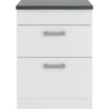 OPTIFIT Oslo214 Küchen-Unterschrank 60 cm Feinstruktur Weiß