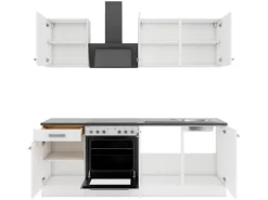 OPTIFIT Oslo214 Küchenzeile 210 cm ohne E-Geräte Weiß