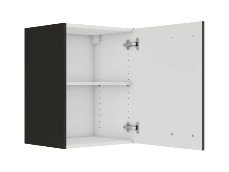 OPTIFIT Rimini409 Küchen-Oberschrank 45 cm Rillendekor Nussbaum
