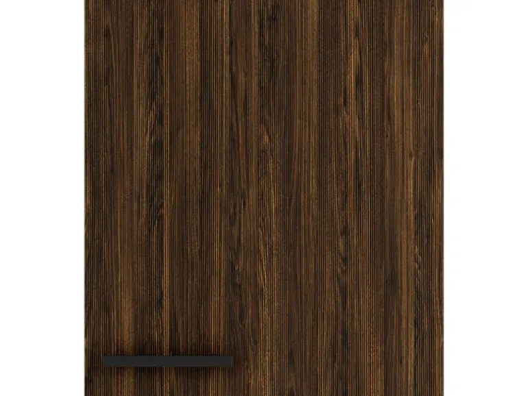 OPTIFIT Rimini409 Küchen-Oberschrank 50 cm Rillendekor Nussbaum
