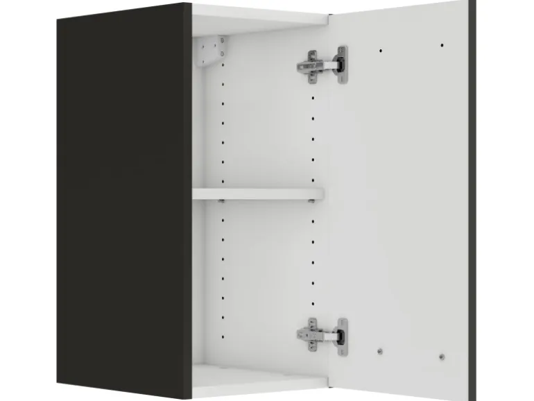 OPTIFIT Rimini409 Küchen-Oberschrank 30 cm Rillendekor Nussbaum