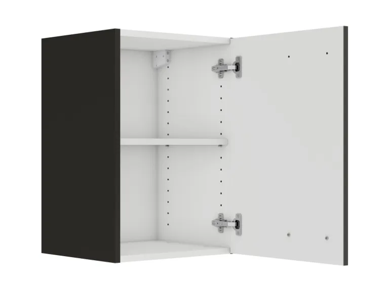 OPTIFIT Rimini409 Küchen-Oberschrank 40 cm Rillendekor Nussbaum