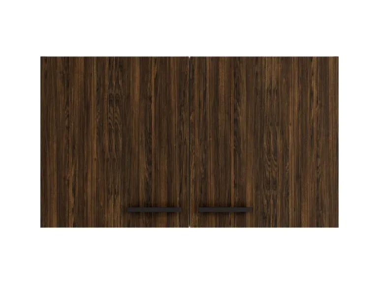 OPTIFIT Rimini409 Küchen-Oberschrank 100 cm Rillendekor Nussbaum