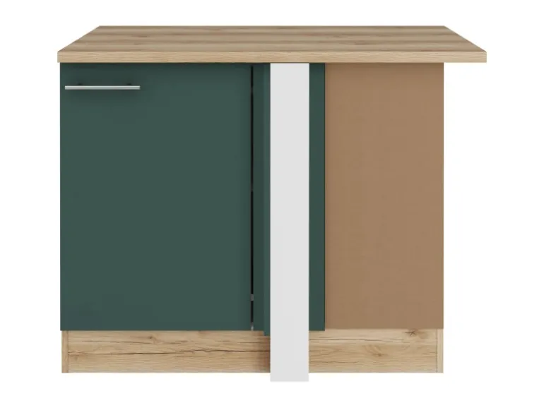 OPTIFIT Savona405 Küchen-Eck-Unterschrank 110 cm Steingrün