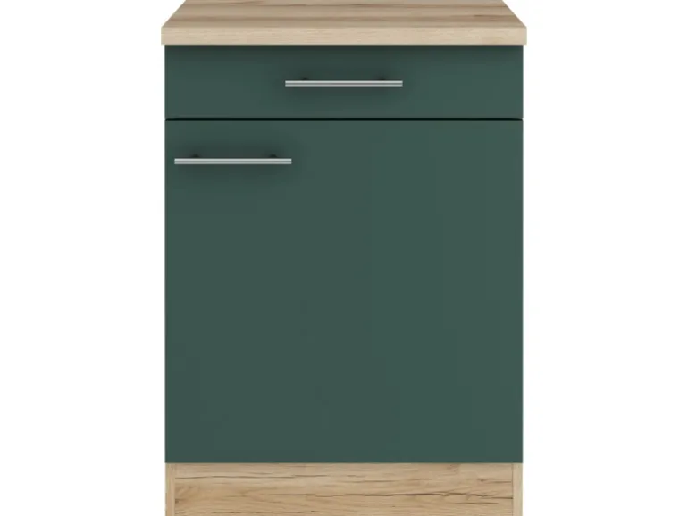 OPTIFIT Savona405 Küchen-Unterschrank 60 cm Steingrün