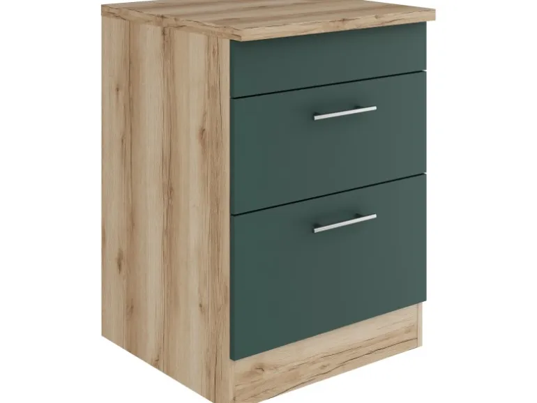 OPTIFIT Savona405 Küchen-Unterschrank 60 cm Steingrün