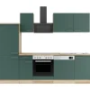 OPTIFIT Savona405 Küchenzeile 270 cm Steingrün