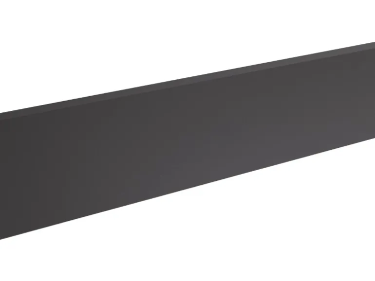 Optifit Sockelleiste mit Dichtung für OPTIkomfort 180 cm x 16,3 cm Anthrazit