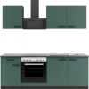 OPTIFIT Verona405 Küchenzeile 210 cm Steingrün